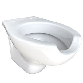 Fali, hátsó kifolyású, elől kivágott, speciális egészségügyi WC-csésze, kerámia, fehér