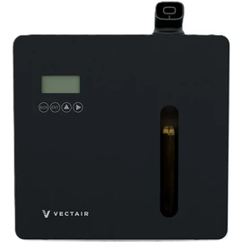 Sensamist SM1000 illatdiffúzor kompresszoros illatporlasztóval 3000m3 légtérfogatig, központi légkezelőkbe integrálható, okostelefonnal is programozható, fali és álló, 500ml, fekete fém, 230V