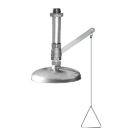 Rozsdamentes acél mennyezeti vészzuhany, AISI 304, 76 liter/perc átfolyással