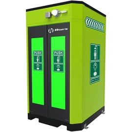 Kabinos vészzuhany és szemmosó egység, ePOD, kültéri használatra, fűthető, vészjelzővel, AXION