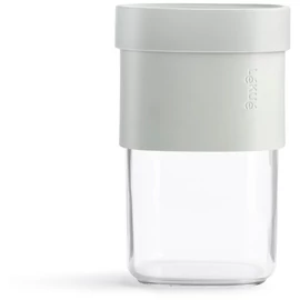 Lékué Flip Storage Food Container közepes élelmiszertároló edény, 600ml-850ml, bővíthető - 2 kapacitással, egymásra rakható, műanyag, áttetsző/zöld - 883163