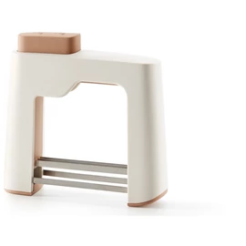 Lékué Hasselback Cutter burgonya és zöldség szeletelő Hasselback formához, állítható ütköző, ujjvédelem, r.m. acél penge, műanyag test, terrakotta - 884429