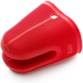 Lékué Silicone Kitchen Grip szilikon konyhai sütőkesztyű, 1db, bordázott csúszásgátló felülettel, hőálló, mosogatógépben mosható, piros - 884764