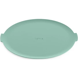 Lékué Microwave Protective Mat csúszásmentes mikrohullámú sütő védő alátét magasított peremmel, két oldali fülekkel, D=265mm, kerek, szilikon, zöld - 890161