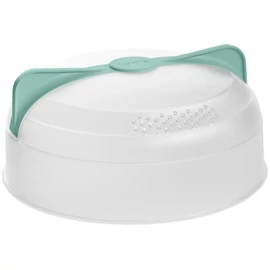 Lékué Microwave Plate Cover tányérfedő szellőzővel mikróhullámú sütőbe, 2 oldali levehető fülekkel, mosogatógépben mosható, D=245mm, H=110mm, műanyag - 890185