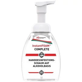 SCJP InstantFOAM COMPLETE alkoholos kézfertőtlenítő hab, széles hatásspektrum, illat- és színezékmentes, hipoallergén, 250ml asztali pumpás flakon