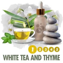 SensaMist White Tea & Thyme légfrissítő illatolaj illatdiffúzorba 1L - friss, elegáns, virág, fehér tea, kakukkfű, relaxáló