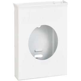 Fali intim hulladékgyűjtő tasak adagoló, 25db-os csomaghoz, acél, fehér