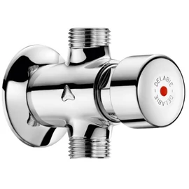 DELABIE TEMPOSTOP fali időzített nyomógombos zuhanycsap kevert vízre, alsó bekötés