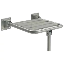 Felhajtható zuhanyzó ülőke, támasztólábbal, rozsdamentes acél, selyem