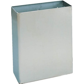 Fali fedő nélküli hulladékgyűjtő, 23 liter, rozsdamentes acél, matt, Silk Touch ujjlenyomatmentes felülettel