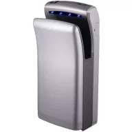   BIO JET légborotva jellegű, dupla oldalú, turbó kézszárító, műanyag, ezüst, 1150 W, 10-12 mp, 65 dB