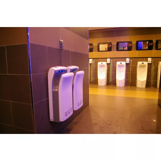 BIO JET légborotva jellegű, dupla oldalú, turbó kézszárító, műanyag, fehér, 1150 W, 10-12 mp, 65 dB