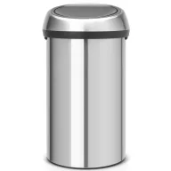   Brabantia Touch Bin nyomófedeles hulladékgyűjtő XXL, 60L - H méret, selyem r.m. acél test, selyem r.m. acél fedő - 107962