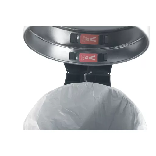 PerfectFit V típusú szemeteszsákokkal kompatibilis.