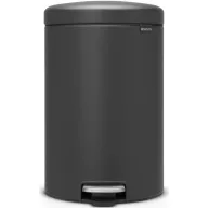   Brabantia NewIcon pedálos hulladékgyűjtő szagmentesen záródó Soft-Close fedél, műanyag tartály, 20L - Y méret, acél, határtalan szürke ásványi textúra - 114182