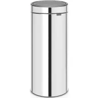   Brabantia Touch Bin New Soft-Touch nyomófedeles hulladékgyűjtő belső tartállyal, kerek, 30L - G méret, r.m. acél, fényes - 115325