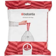   Brabantia PerfectFit szemeteszsák, J méret, 20-25L, visszazárható adagoló csomag, 40 zsák/csomag - 115608