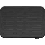   Brabantia SinkSide Silicone Dish Drying Mat edényszárító, csepegtető szőnyeg, csúszásmentes, bordázott felület, 325x438mm, szilikon, sötétszürke - 117442