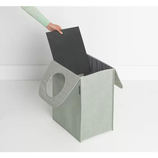 Brabantia Laundry Bags összehajtható szennyestartó táska, négyzet formájú, nagy méret 55L, zöld - 120404