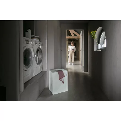 Brabantia Laundry Bags összehajtható szennyestartó táska, négyzet formájú, nagy méret 55L, zöld - 120404