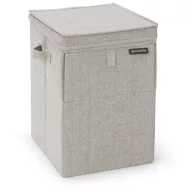   Brabantia Stackable Laundry Box egymásra helyezhető szennyestartó doboz, fix tetővel, téglalap formájú, 35L, szürke - 120428