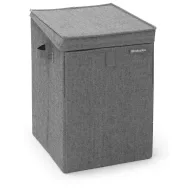   Brabantia Stackable Laundry Box egymásra helyezhető szennyestartó doboz, fix tetővel, téglalap formájú, 35L, borsfekete - 120442