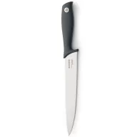   Brabantia Tasty+ Slice & Dice húsvágó kés, beépített ujjvédővel, 200mm r.m. acél penge, műanyag markolat, sötétszürke - 120664