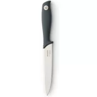  Brabantia Tasty+ Slice & Dice univerzális kés, beépített ujjvédővel, 133mm r.m. acél penge, műanyag markolat, sötétszürke - 120947