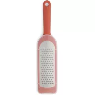   Brabantia Tasty+ Slice & Dice durva kézi reszelő, védőfedéllel, csúszásgátló talp, akasztóval, r.m. acél, műanyag, terrakotta rózsaszín - 120985