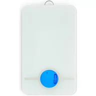   Brabantia Tasty+ Measure & Check digitális konyhai mérleg, 5kg teherbírás, 1g pontosság, megvilágított LCD kijelző, elemes, műanyag test, üveg fedlap, világosszürke - 122668
