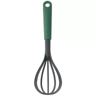   Brabantia Tasty+ Bake & Mix habverő és szűrőkanál, beépített tartóval peremekhez, akasztóval, hőálló, műanyag, platinazöld - 122828