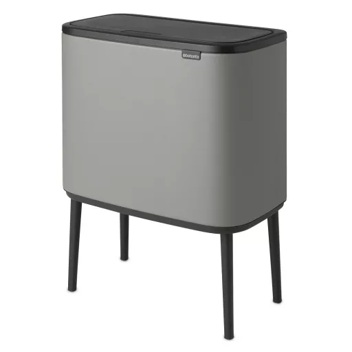 Betonszürke Bo Touch Bin szelektív hulladékgyűjtő