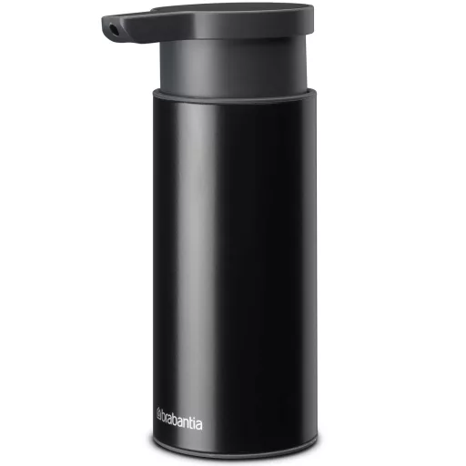 Brabantia Profile pumpás szappanadagoló, 180ml könnyen utántölthető, szabadon álló, csöpögésmentes pumpa, csúszásmentes talp, H=165mm, r.m. acél, matt fekete - 128448
