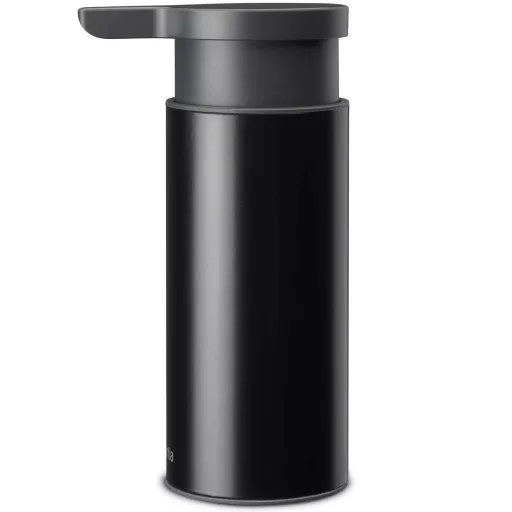 Brabantia Profile pumpás szappanadagoló, 180ml könnyen utántölthető, szabadon álló, csöpögésmentes pumpa, csúszásmentes talp, H=165mm, r.m. acél, matt fekete - 128448