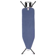   Brabantia Steam Iron Rest vasalódeszka 1240x380mm - B méret, kinyitható vasalótámasz, D=22mm fekete váz, farmerkék huzat - 134265