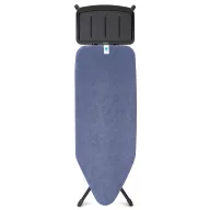   Brabantia Solid Steam Unit Holder vasalódeszka 1240x450mm - C méret, fix vasalótálca gőzállomásokhoz, D=22mm fekete váz, farmerkék huzat - 134623