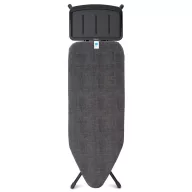   Brabantia Solid Steam Unit Holder vasalódeszka 1240x450mm - C méret, fix vasalótálca gőzállomásokhoz, D=22mm fekete váz, farmer fekete huzat - 134746