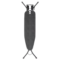   Brabantia Steam Iron Rest vasalódeszka 1100x300mm - A méret, kinyitható vasalótámasszal, D=22mm fekete váz, farmer fekete huzat - 134944