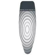   Brabantia Ironing Table Perfect Fit Covers vasalódeszka huzat, 1350x450mm - D méret, komplett szett - huzat + 8mm hab alátét, hőálló pihentető zóna, titán ovális - 135842