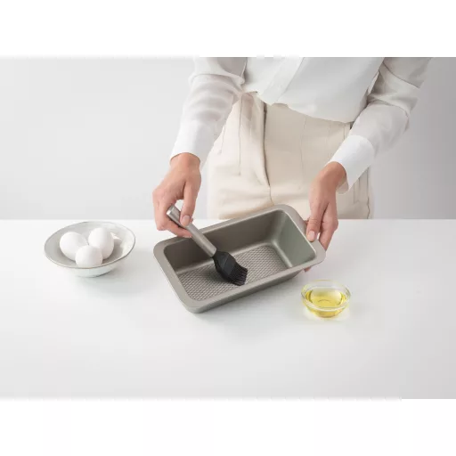 Brabantia Profile Bake & Mix cukrász ecset, tapadásmentes, hőálló, szilikon, r.m. acél, selyem matt, fekete - 137440