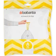   Brabantia PerfectFit szemeteszsák, A méret, 3-5L, visszazárható adagoló csomag, 40 zsák/csomag - 137600