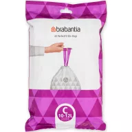   Brabantia PerfectFit szemeteszsák, C méret, 10-12L, visszazárható adagoló csomag, 40 zsák/csomag - 137945