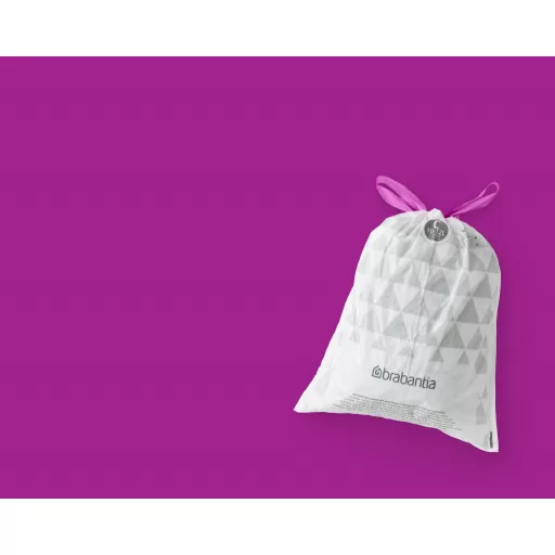 Lila színkód jelöli a C méretű PerfectFit zsákokat.