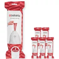   Brabantia PerfectFit szemeteszsák, J méret, 20-25L, Multipack 120 zsák, 6 tekercs, 20 zsák/tekercs - 138362