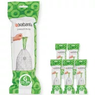   Brabantia PerfectFit szemeteszsák, G méret, 23-30L, Multipack 120 zsák, 6 tekercs, 20 zsák/tekercs - 138423