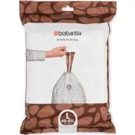   Brabantia PerfectFit szemeteszsák, L méret, 40-45L, visszazárható adagoló csomag, 40 zsák/csomag - 138645