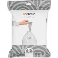   Brabantia PerfectFit szemeteszsák, H méret, 50-60L, visszazárható adagoló csomag, 40 zsák/csomag - 138744