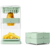   Brabantia Tasty+ Prepping zöldség, gyümölcs kézi szeletelő, 3 vágási méret, jáde zöld - 145421
