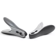   Brabantia Smart Pegs okos ruhacsipeszek 8db-os szett, hosszú élettartamú, 100% műanyag fém alkatrészek nélkül, erős fogással nehéz ruhaneműkhöz is, fekete/szürke - 149405